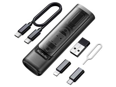 مجموعه کابل چند کاره تایپ سی، یو اس بی, میکرو و لایتنینگ مک دودو  Mcdodo WF-1720 Multifunctional Cable Storage Box